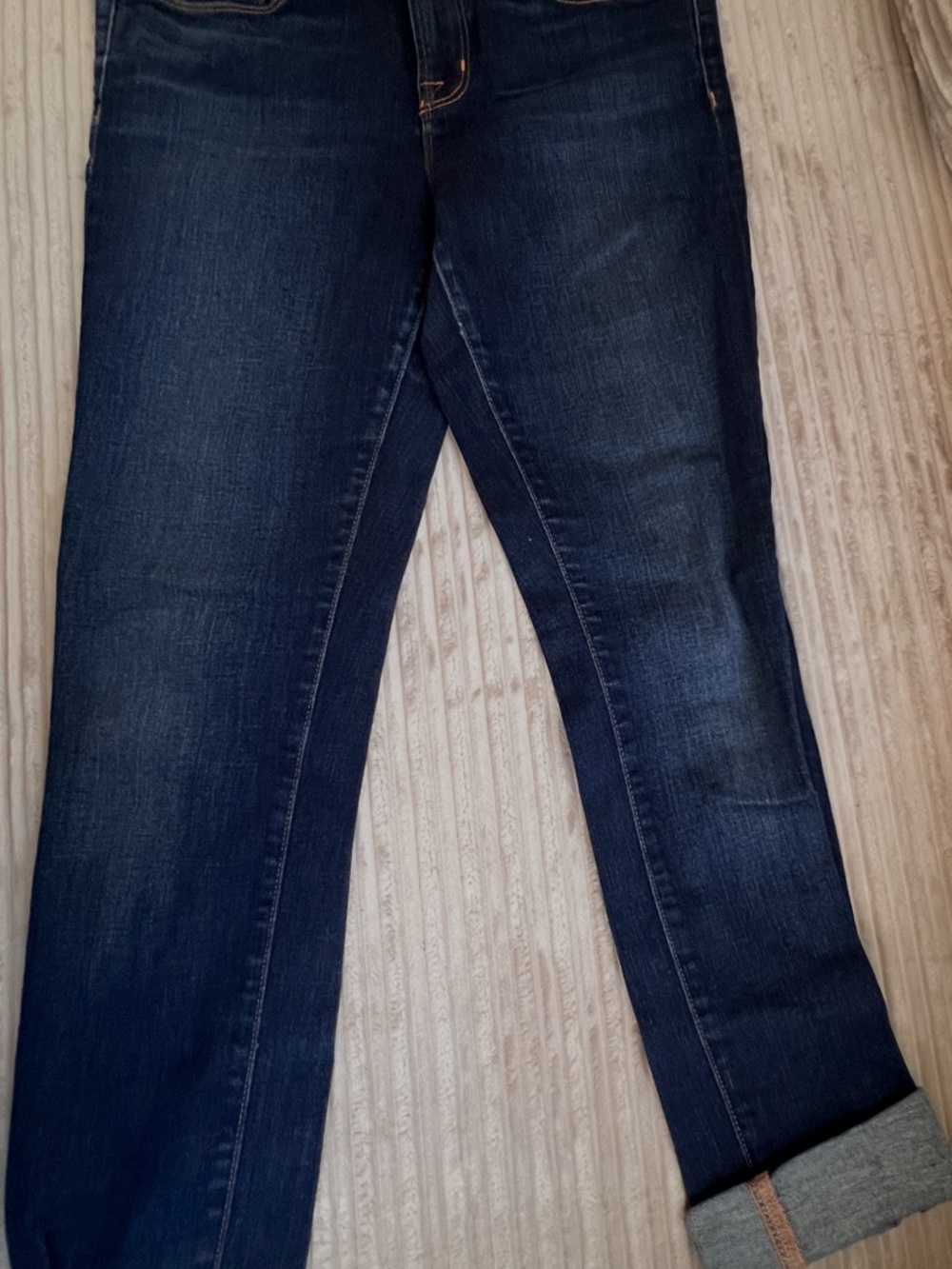 J Brand Dark Indigo Straight Leg Jeans